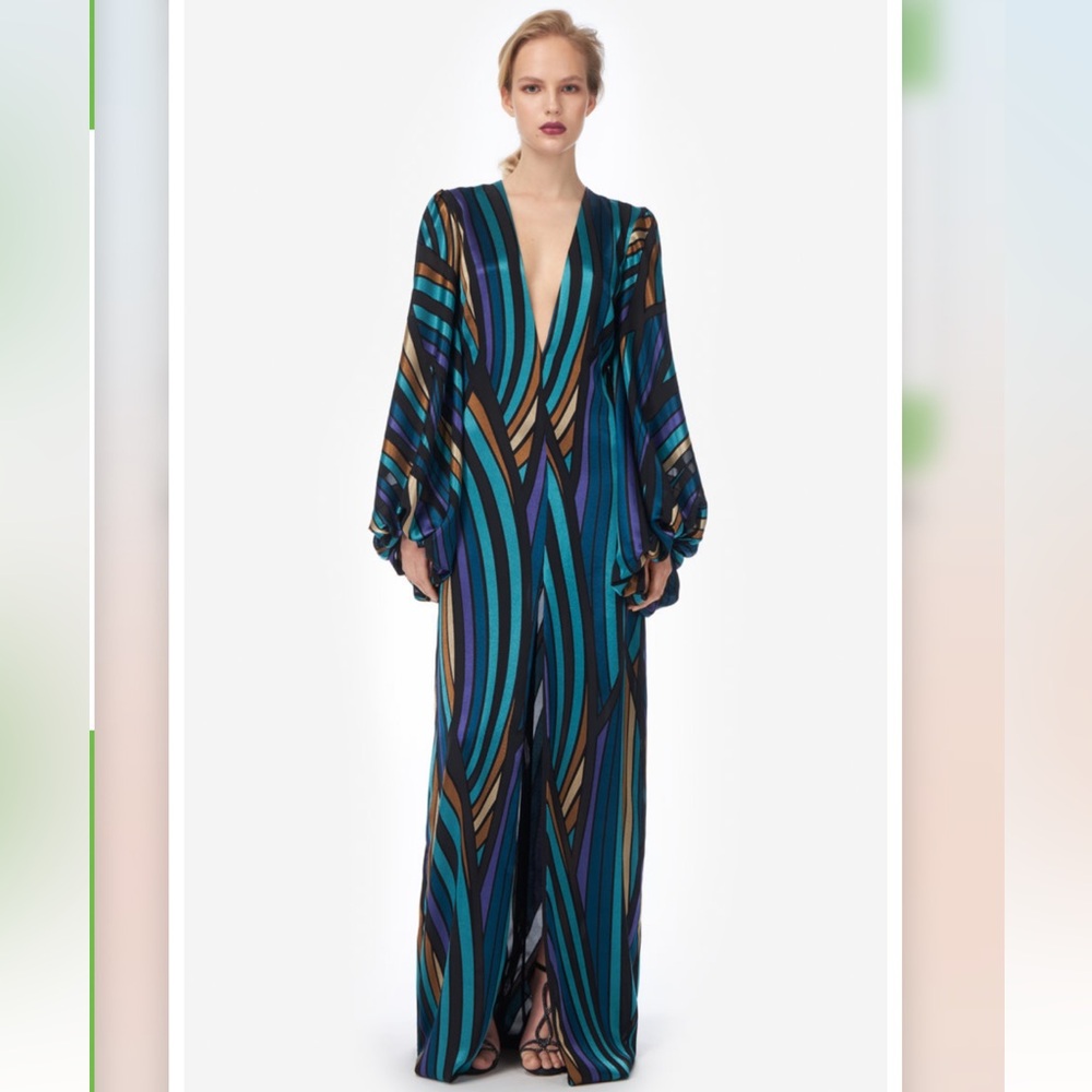 Costarellos Willow Printed Gown